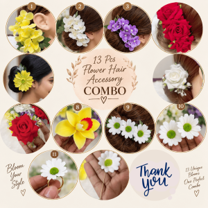 13 Pcs Flower Accessory Combo